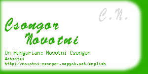 csongor novotni business card